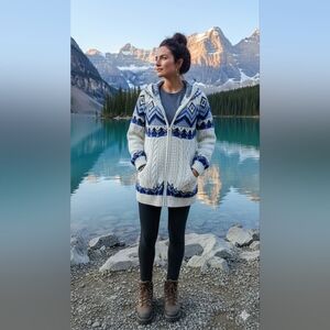 Oak & Ivy Iceland Knit Full-Zip Hoodie S